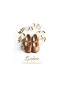 Louise Durable Girls' Shoes with Buckle - Iridescent Camel Leather - Girls