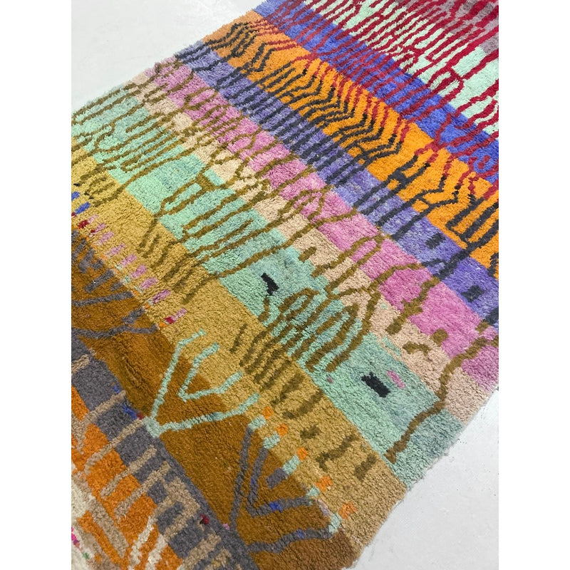 Tapis Berbère Marocain Boujaad - Multicolore