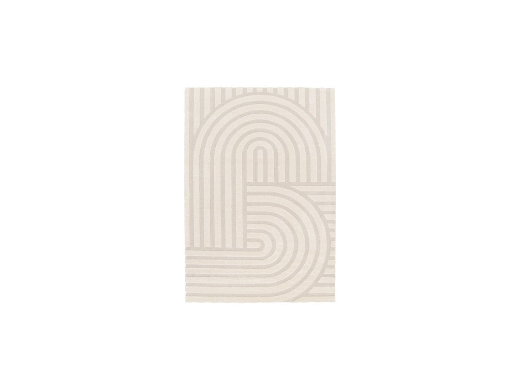 Shylo - Low-Pile Rug - Geometric Pattern - Beige