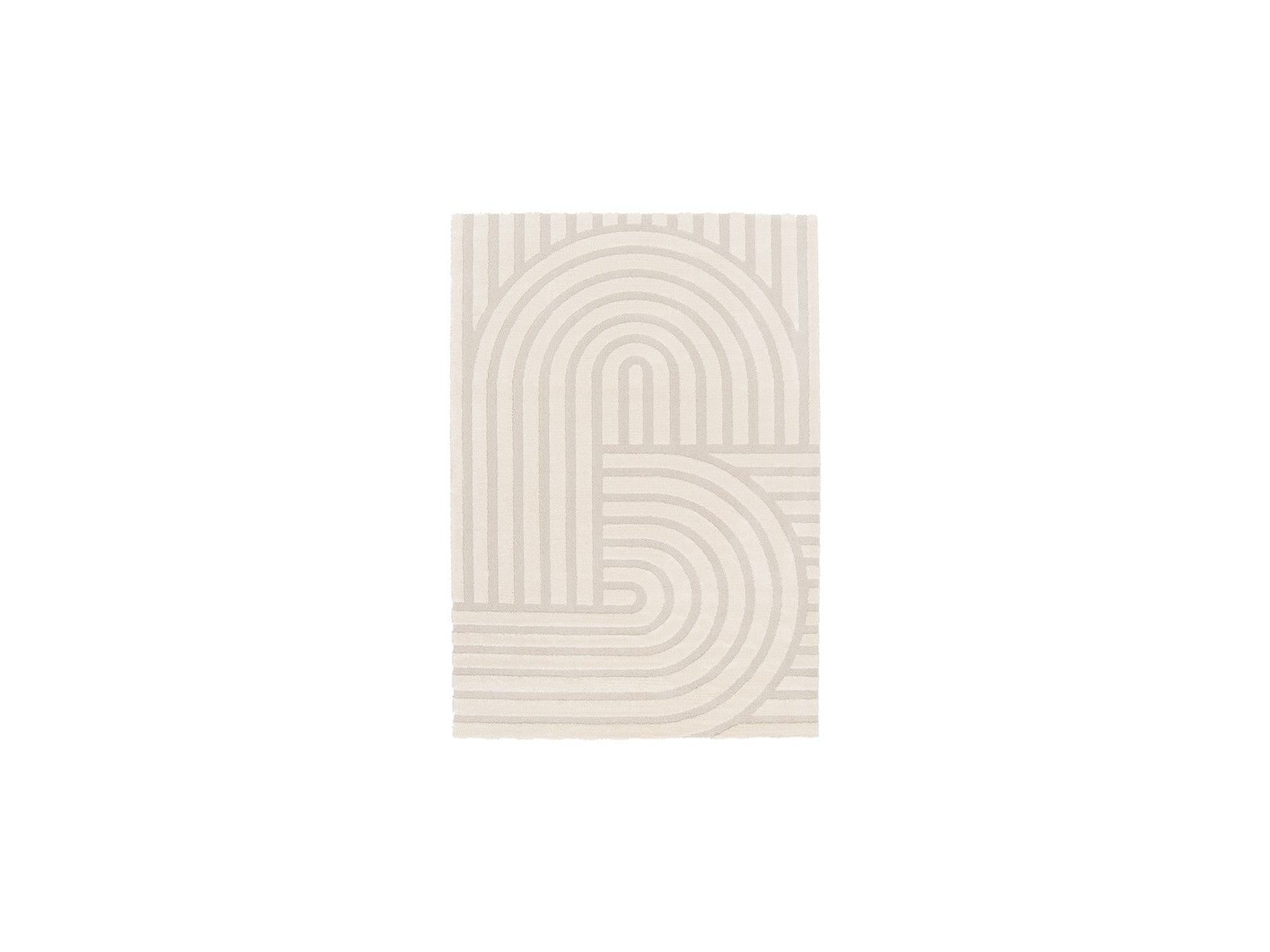 Shylo - Low-Pile Rug - Geometric Pattern - Beige