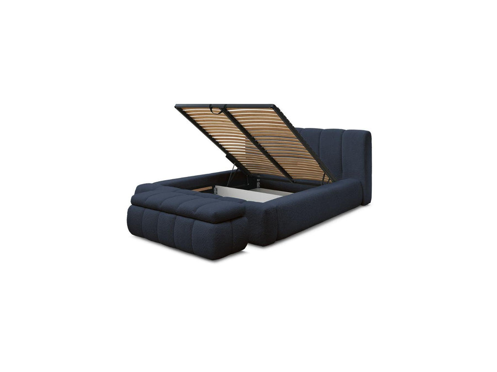 Denali - Lit Coffre - Tissu Bouclette + Bout De Lit
