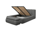 Denali - Lit Coffre - Tissu Bouclette + Bout De Lit