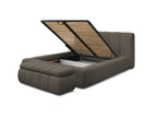Denali - Lit Coffre - Tissu Bouclette + Bout De Lit