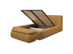 Denali - Lit Coffre - Tissu Bouclette + Bout De Lit