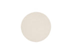 Ondelia - Round Low-Pile Rug - Geometric Pattern - Cream