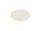 Ondelia - Alfombra redonda de pelo corto - Motivo geométrico - Beige