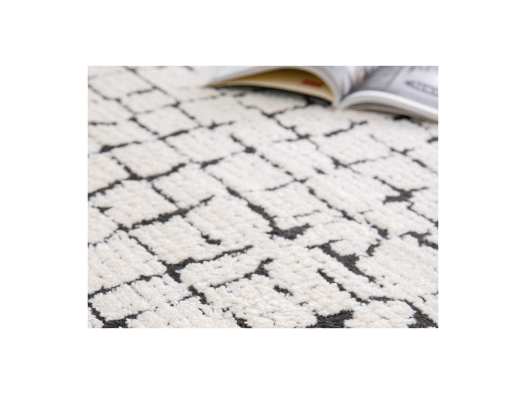 Low-Pile Rug - Nebulia - Abstract Pattern - Beige