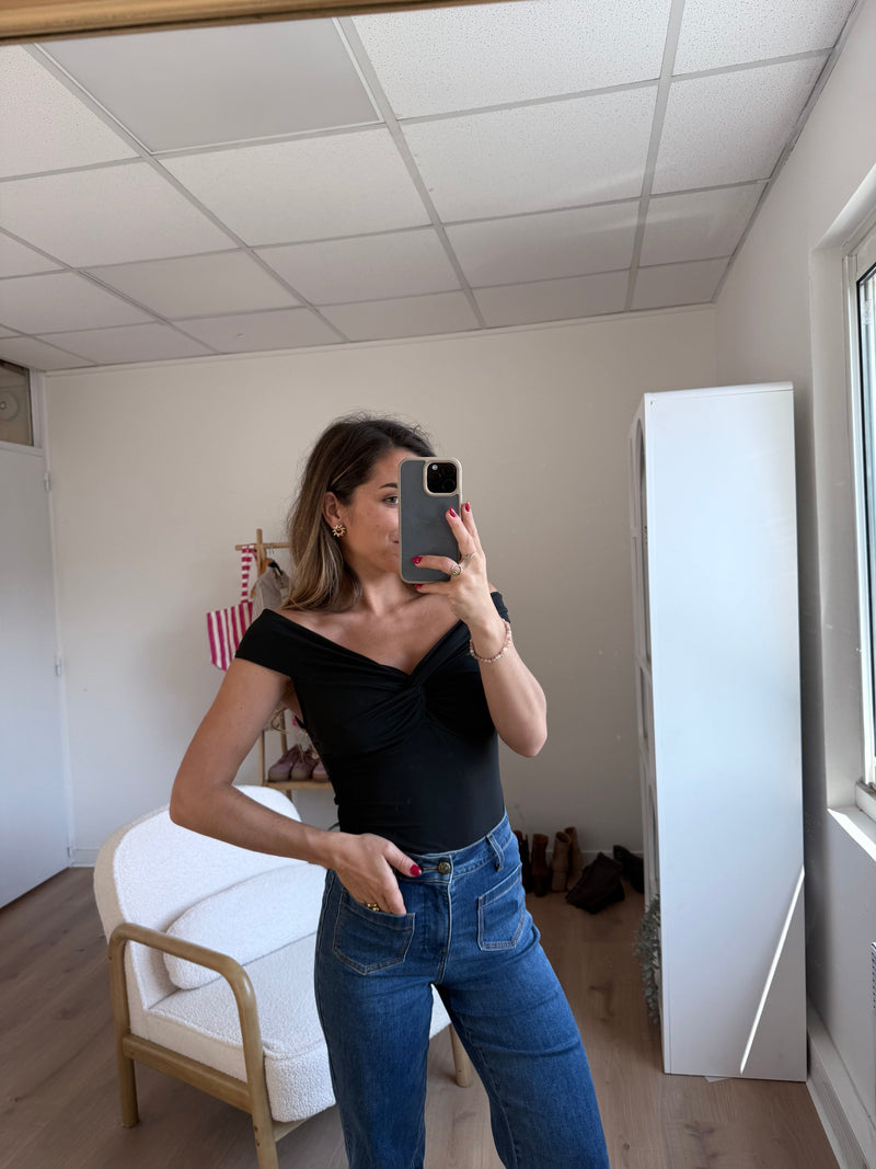 Top Carla negro
