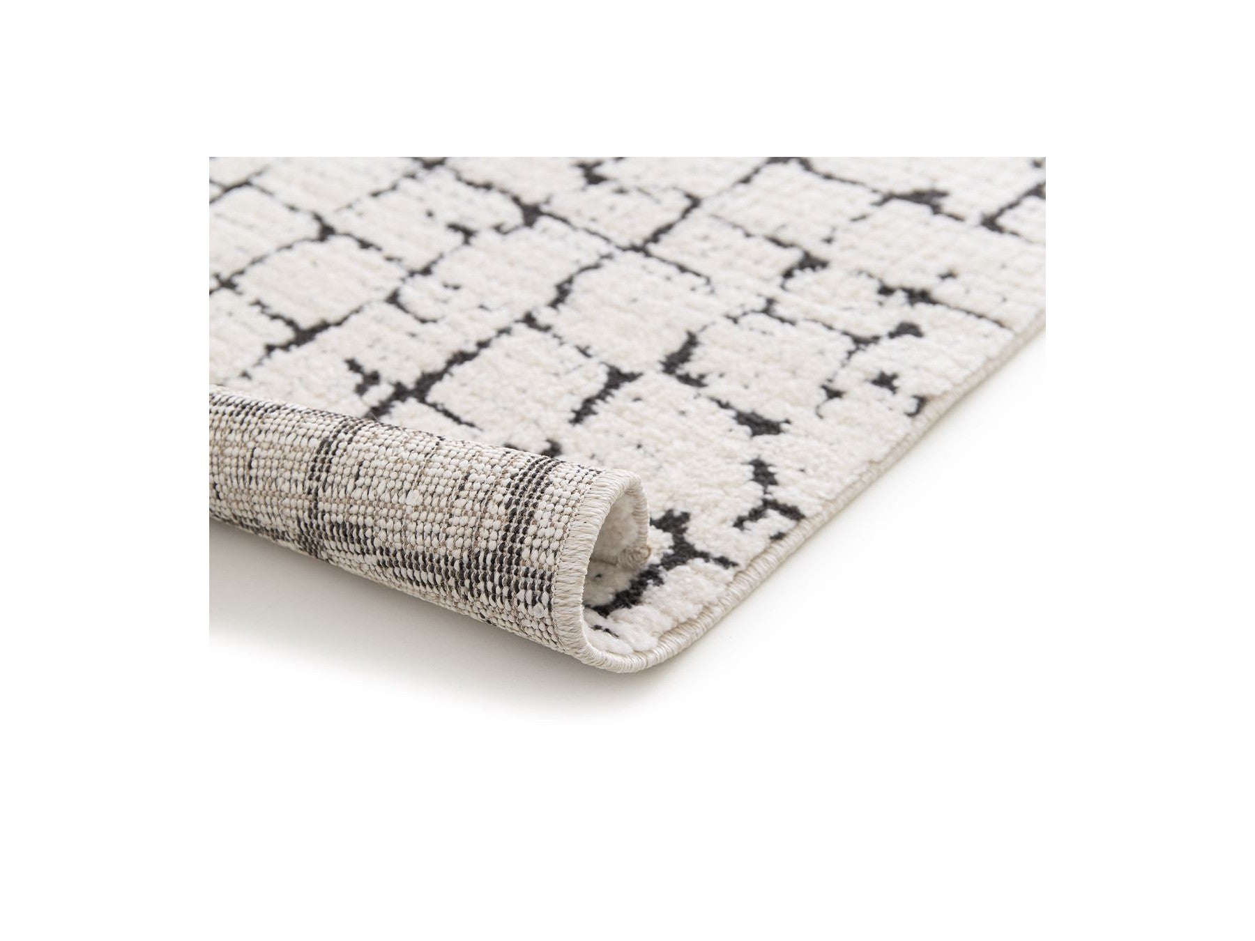 Low-Pile Rug - Nebulia - Abstract Pattern - Beige