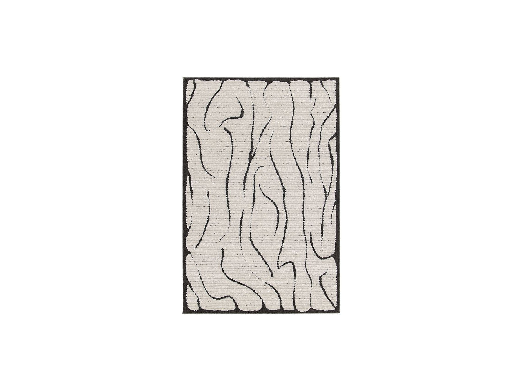 Low-Pile Rug - Cosmara - Abstract Pattern - Beige