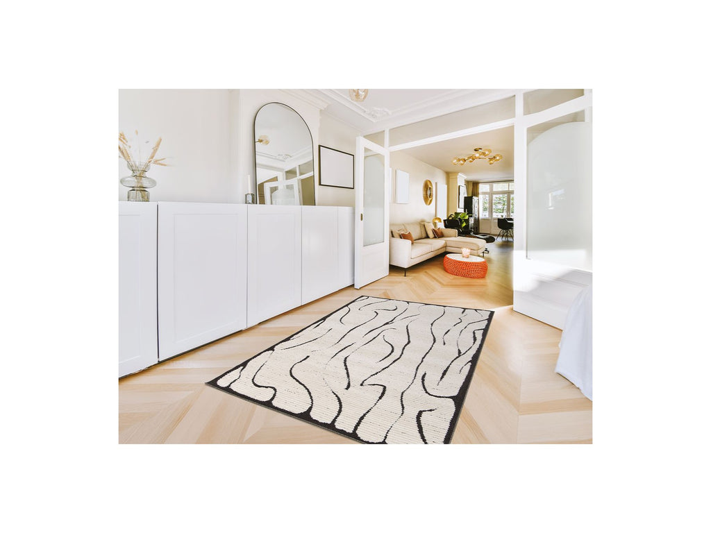 Low-Pile Rug - Cosmara - Abstract Pattern - Beige