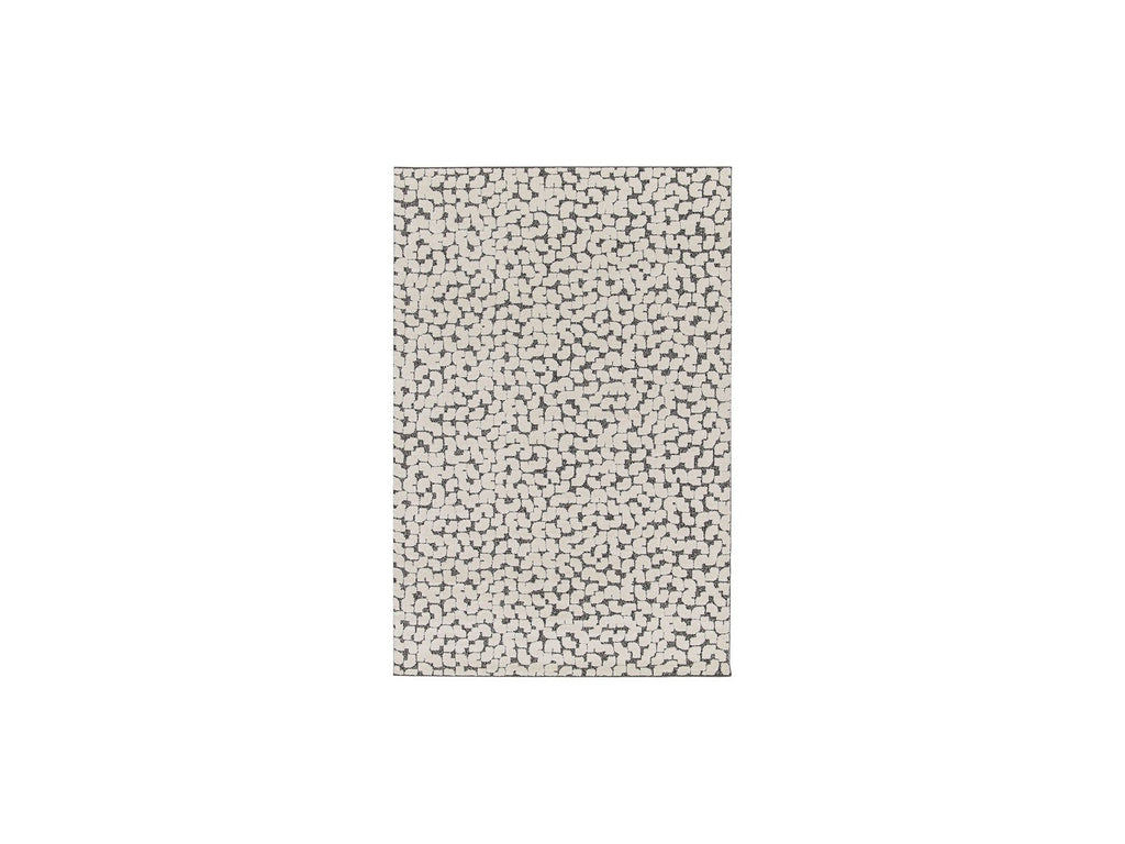 Tapis Poils Ras - Calyra - Motif Abstrait - Beige
