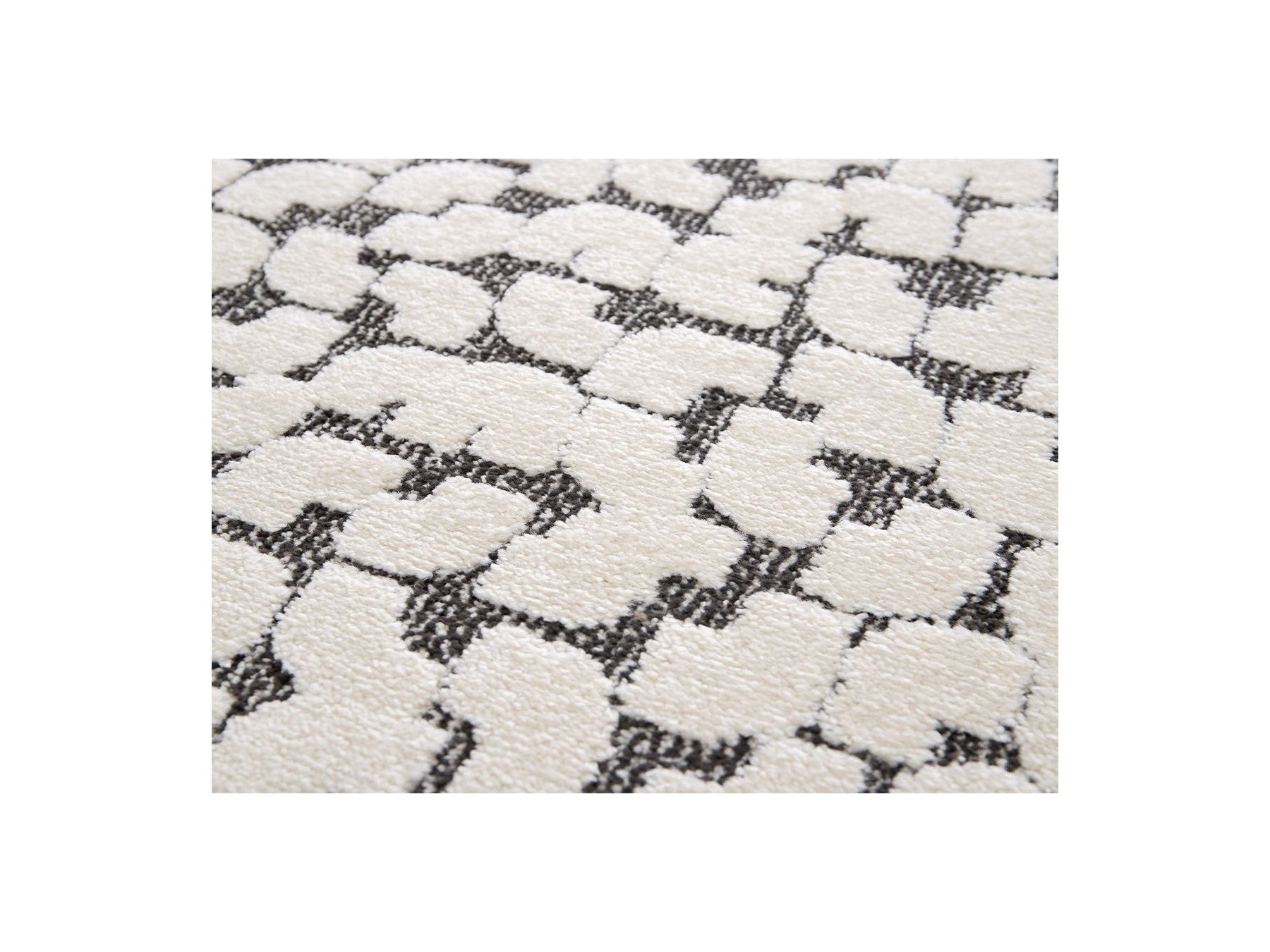 Tapis Poils Ras - Calyra - Motif Abstrait - Beige