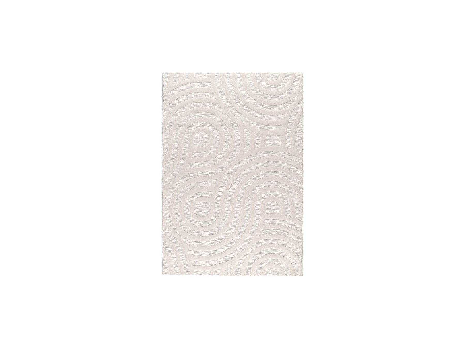 Josie - Low-Pile Rug - Abstract Pattern - Beige