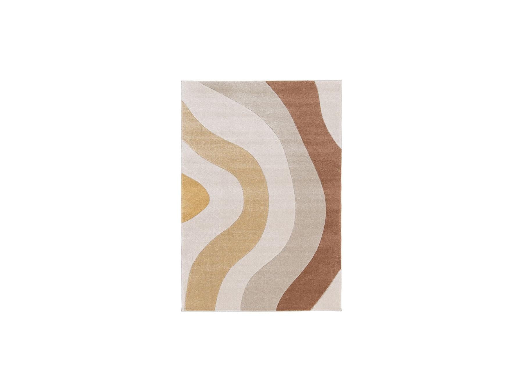 Nova - Low-Pile Rug - Abstract Pattern - Beige