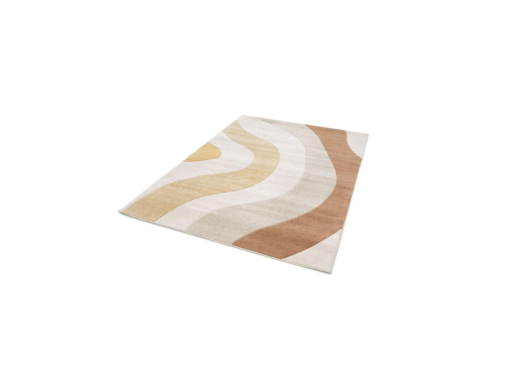 Nova - Low-Pile Rug - Abstract Pattern - Beige