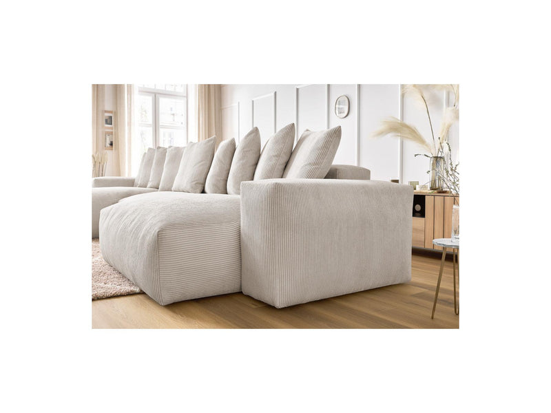Canapé Panoramique Fixe - Voltaire - Velours Côtelé