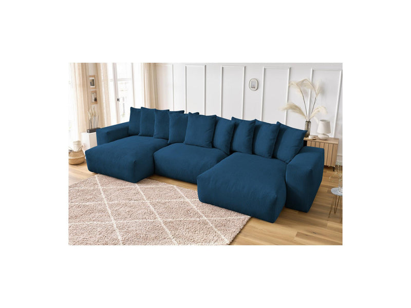 Canapé Panoramique Fixe - Voltaire - Velours Côtelé