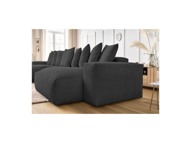 Canapé Panoramique Fixe - Voltaire - Velours Côtelé
