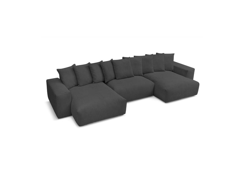 Canapé Panoramique Fixe - Voltaire - Velours Côtelé