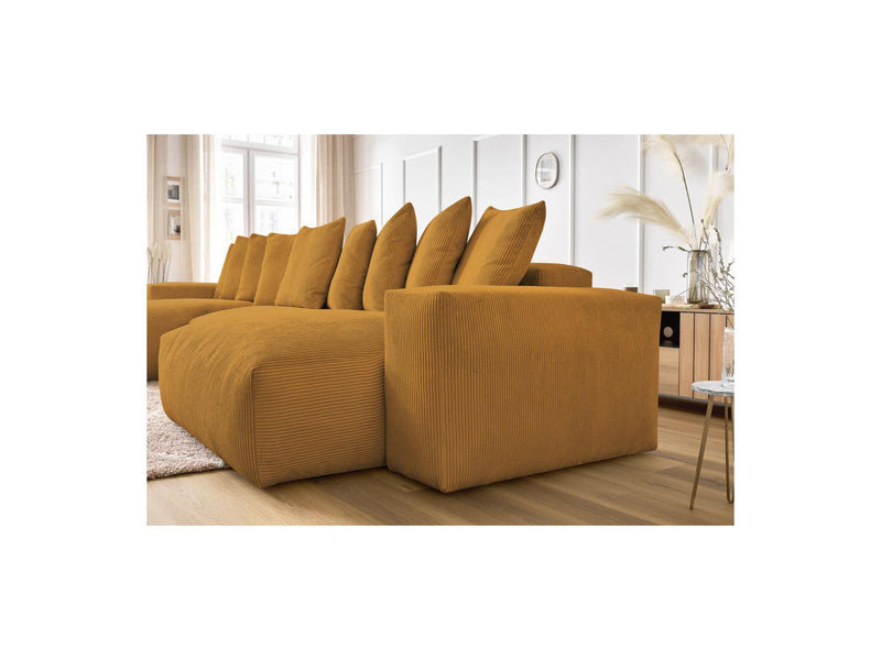 Canapé Panoramique Fixe - Voltaire - Velours Côtelé
