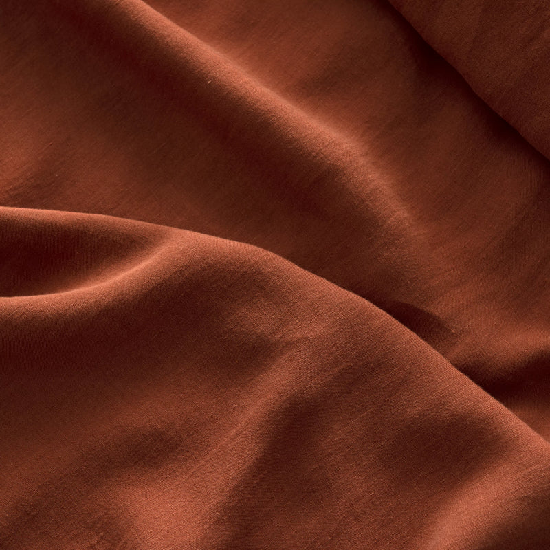 Comforter Cover 100% Linen - Terracotta