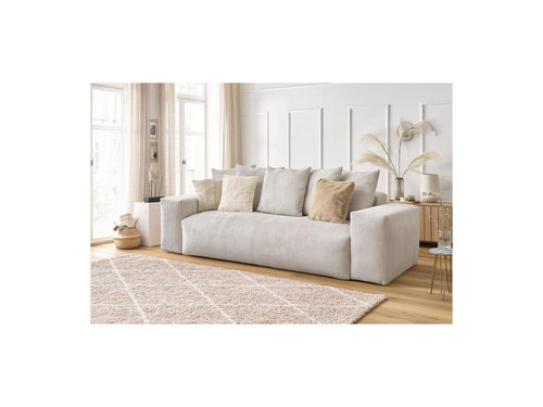 Canapé Droit Fixe 3 Places - Voltaire - Velours Côtelé