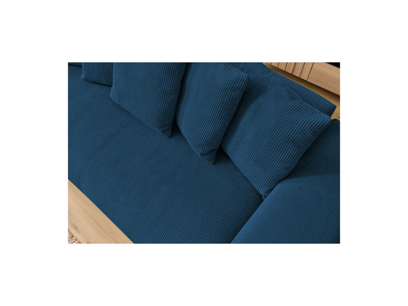 Canapé Droit Fixe 3 Places - Voltaire - Velours Côtelé