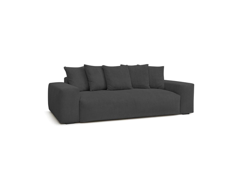 Canapé Droit Fixe 3 Places - Voltaire - Velours Côtelé