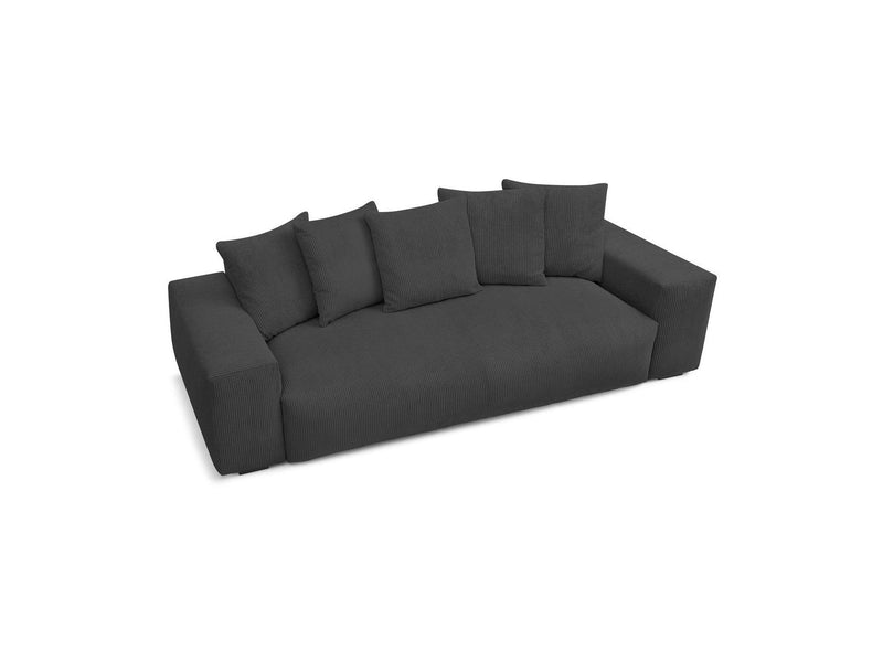 Canapé Droit Fixe 3 Places - Voltaire - Velours Côtelé