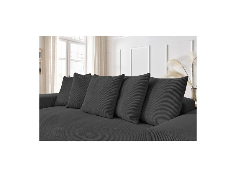 Canapé Droit Fixe 3 Places - Voltaire - Velours Côtelé