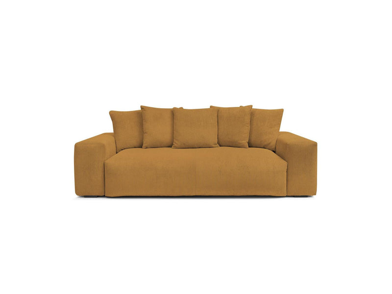 Canapé Droit Fixe 3 Places - Voltaire - Velours Côtelé