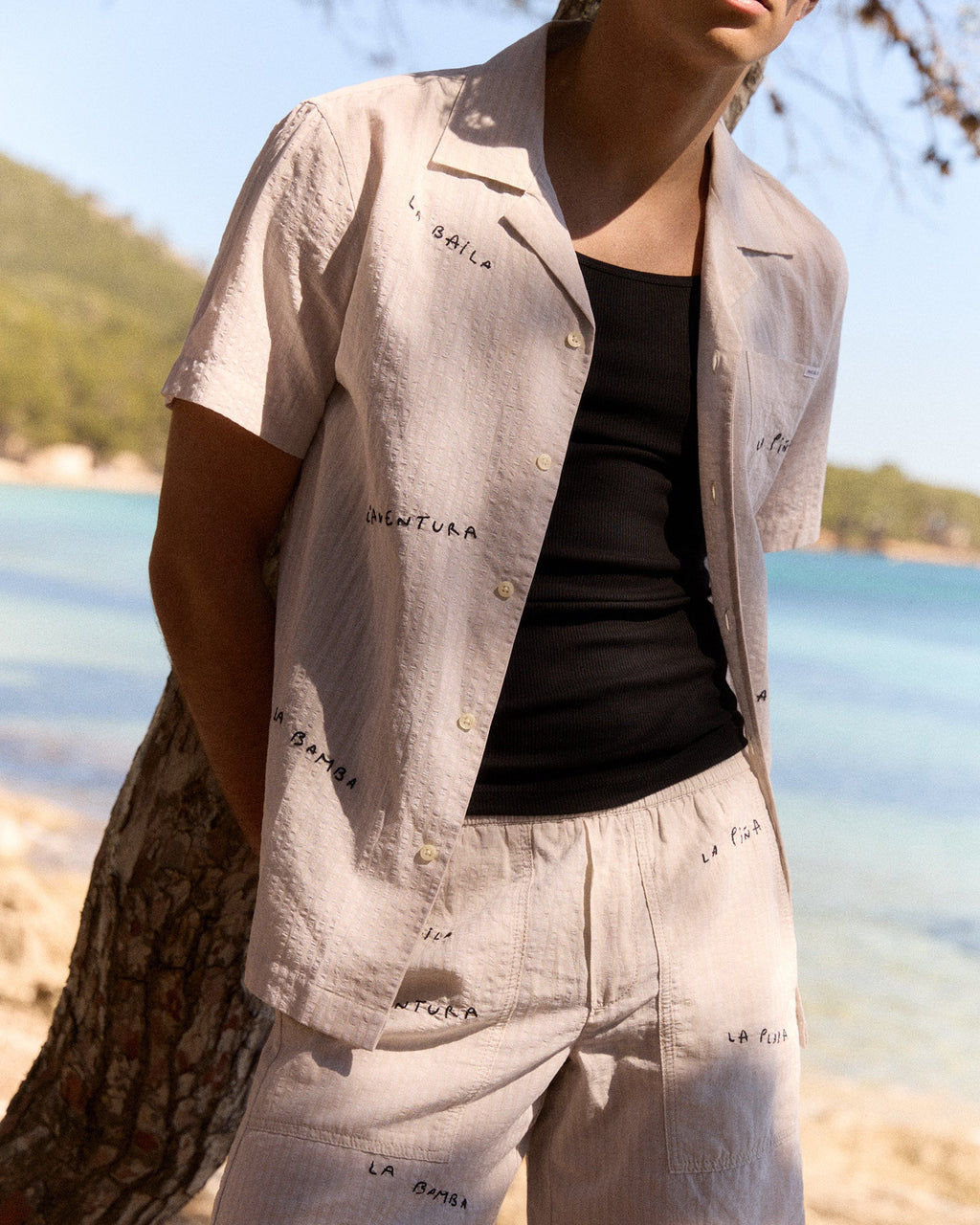 "Linen And Cotton" Guignier Seersucker Trousers - Men