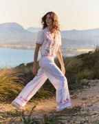 “Linen And Cotton” Shells Oudin Trousers - Women
