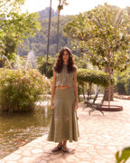 Palm Tree "Linnen And Cotton" Portalis Skirt