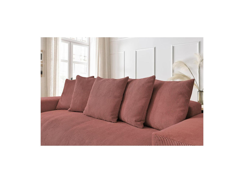 Canapé Droit Fixe 3 Places - Voltaire - Velours Côtelé