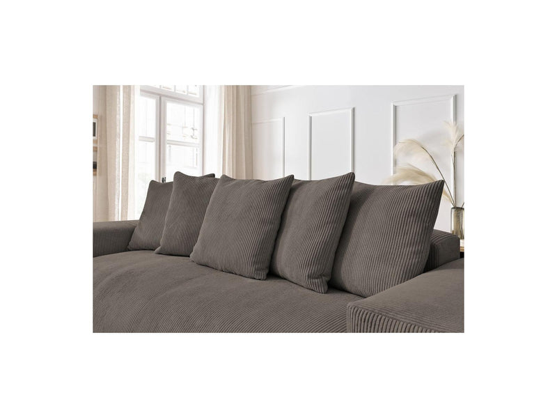 Canapé Droit Fixe 3 Places - Voltaire - Velours Côtelé