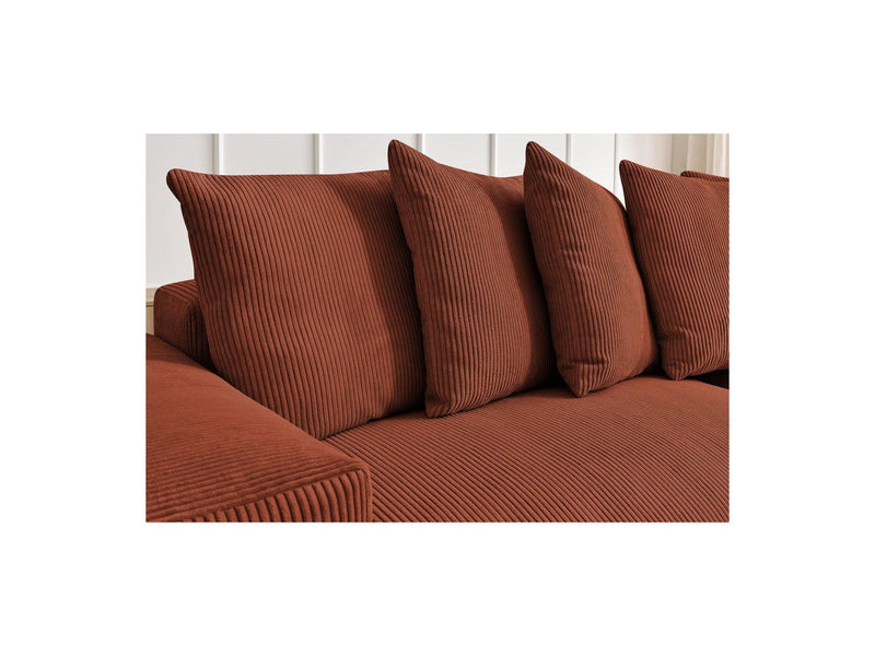 Canapé D'Angle Réversible - Voltaire - Velours Côtelé