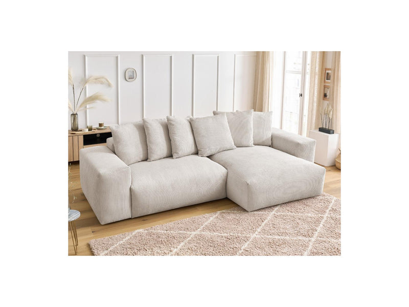 Canapé D'Angle Réversible - Voltaire - Velours Côtelé