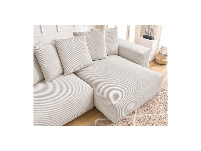 Canapé D'Angle Réversible - Voltaire - Velours Côtelé