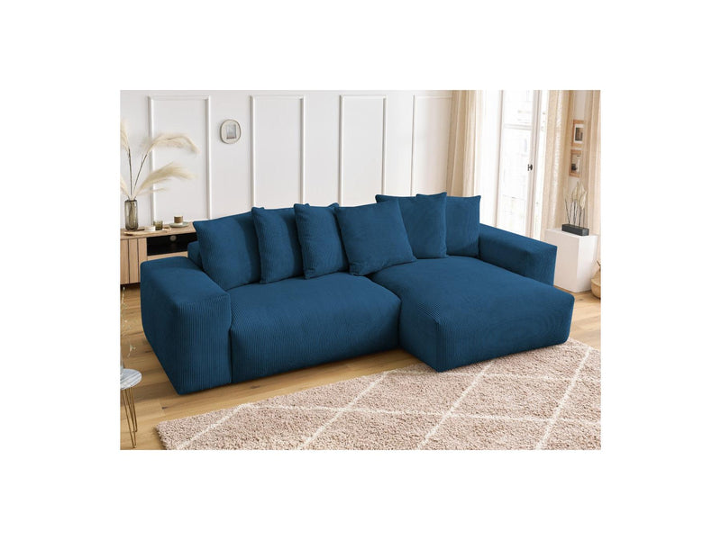 Canapé D'Angle Réversible - Voltaire - Velours Côtelé