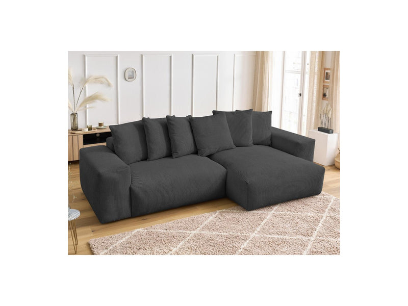 Canapé D'Angle Réversible - Voltaire - Velours Côtelé