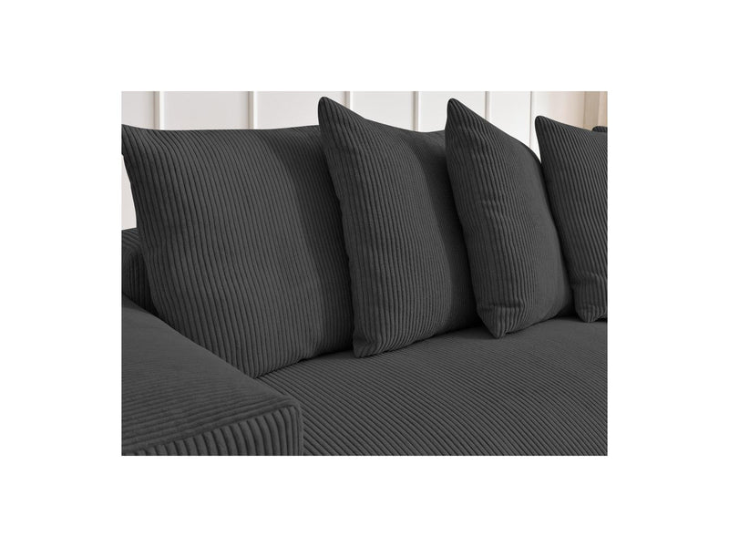 Canapé D'Angle Réversible - Voltaire - Velours Côtelé