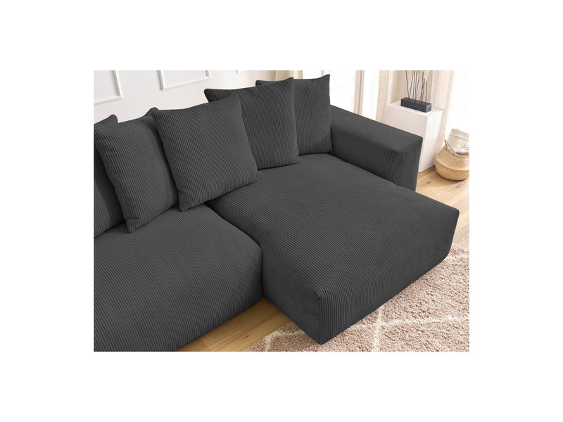 Canapé D'Angle Réversible - Voltaire - Velours Côtelé