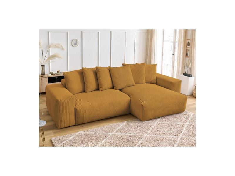 Canapé D'Angle Réversible - Voltaire - Velours Côtelé