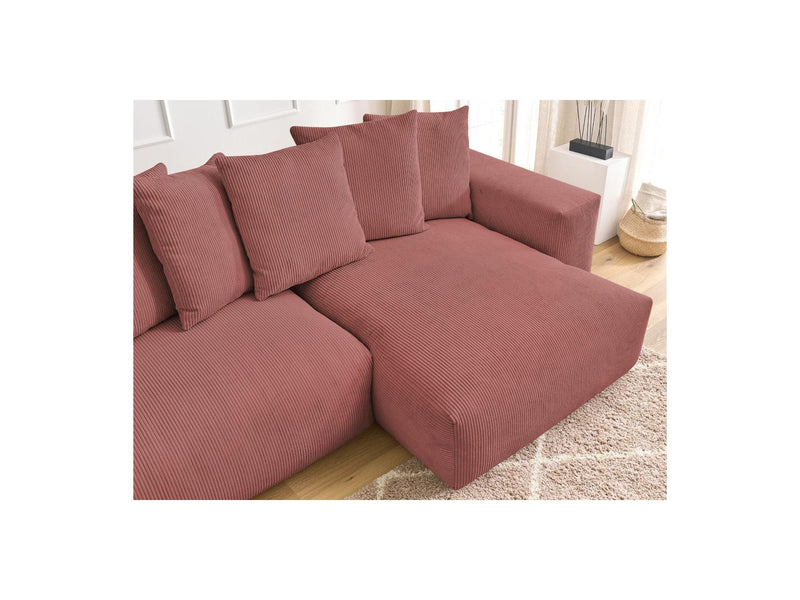 Canapé D'Angle Réversible - Voltaire - Velours Côtelé