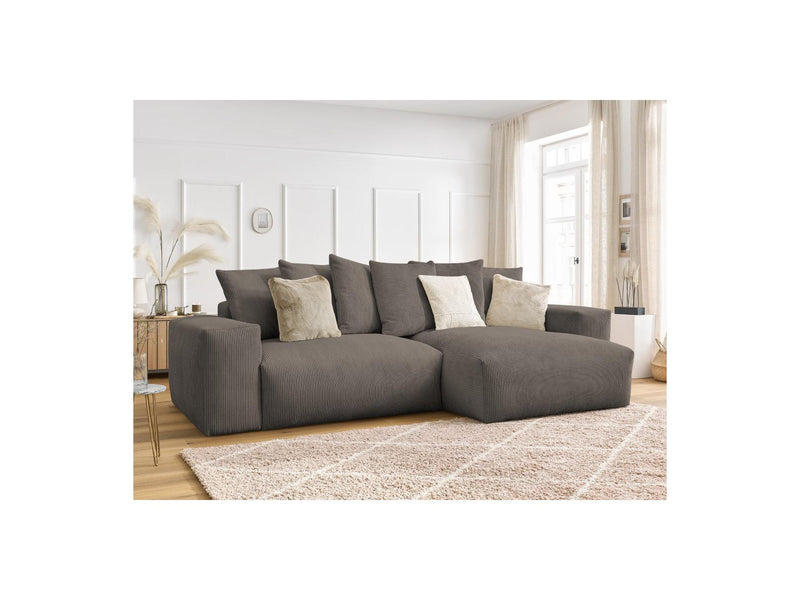 Canapé D'Angle Réversible - Voltaire - Velours Côtelé
