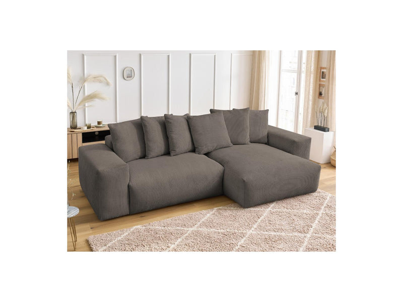 Canapé D'Angle Réversible - Voltaire - Velours Côtelé