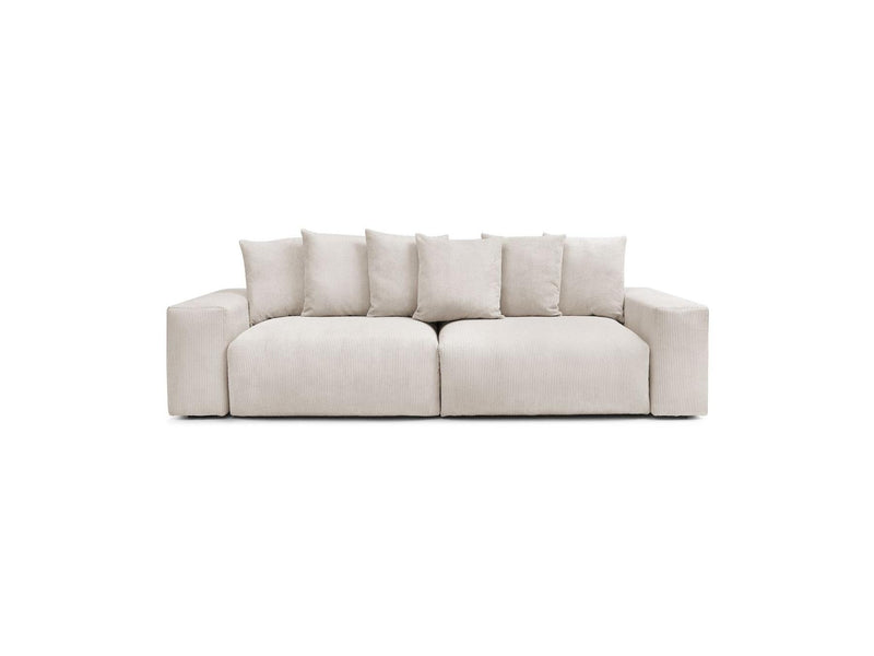 Canapé Droit Fixe 4 Places - Voltaire - Velours Côtelé