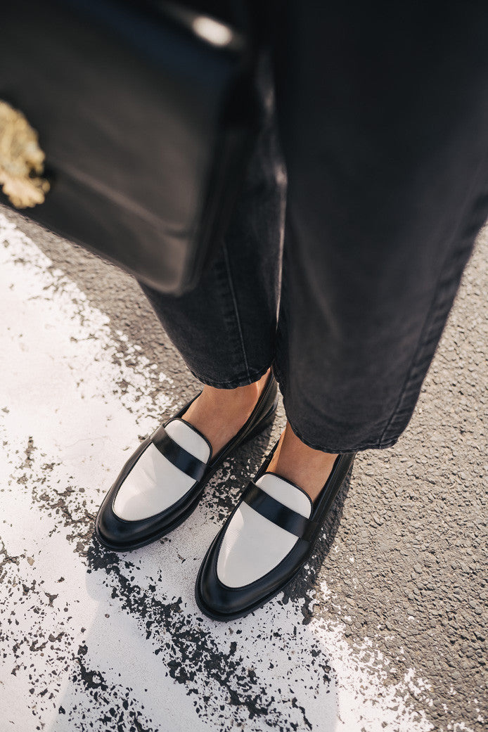 Amber Two-Tone Loafers